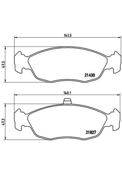 671074 - Ön Balata Fişsiz P306 93-01 Xsara 2.0 16V 97-05 P106-SAXO 1.4-1.6 GDB1322