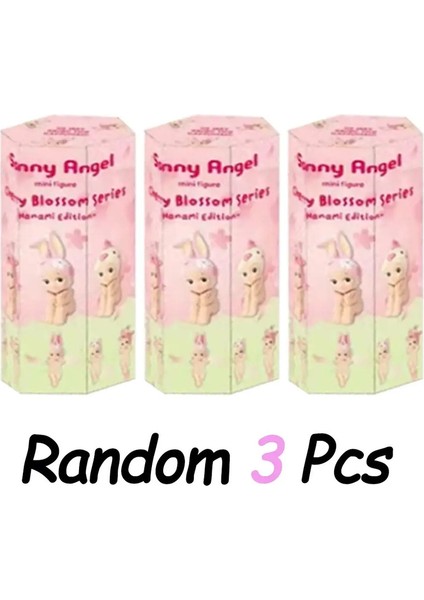 Yeni Sıcak Satış Sonny Angel Kutu Kiraz Blossom Serisi Anime Figürleri Süsler Bebek Hayranları Çocuklar Hediye Renk: 3 Adet (Yurt Dışından)
