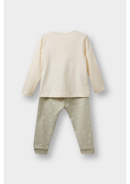 Kız Bebek 3'lü Takım Kapüşonlu Çıtçıtlı Hırka Baskılı Uzun Kollu Tişört Alt F4629A525AU fırsatları