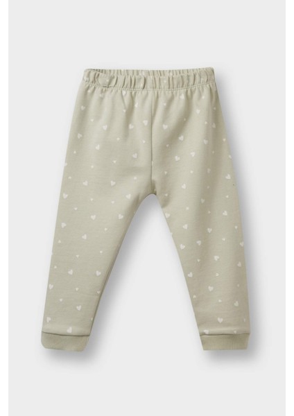 Kız Bebek 3'lü Takım Kapüşonlu Çıtçıtlı Hırka Baskılı Uzun Kollu Tişört Alt F4629A525AU indirimleri