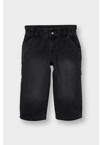 Kız Bebek Wide Leg Beli Lastikli Jean Pantolon F1829A525AU