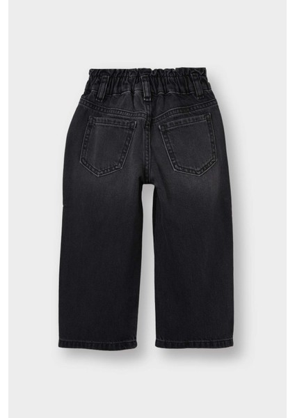 Kız Bebek Wide Leg Beli Lastikli Jean Pantolon F1829A525AU modelleri
