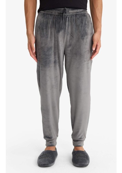 Regular Fit Cepli Kadife Pijama Altı F4672AX25WN fırsatları