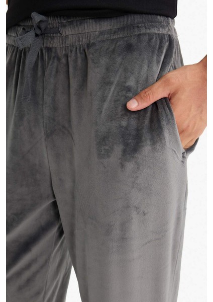 Regular Fit Cepli Kadife Pijama Altı F4672AX25WN indirimleri