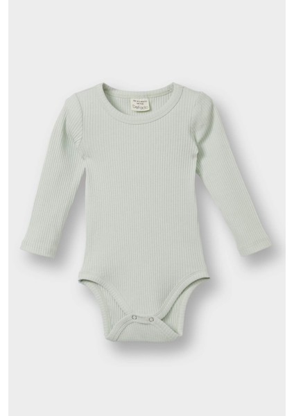 Erkek Bebek Yenidoğan Fitilli Kaşkorse 2'li Uzun Kollu Çıtçıtlı Body F4653A525AU modelleri