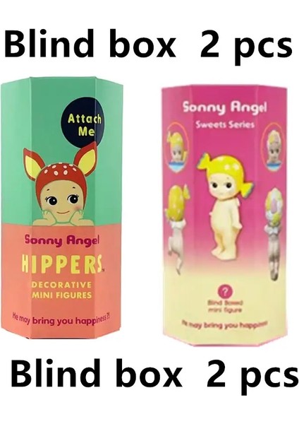 Sonny Angel Hippers Hayvan ve Okyanus Kutusu Serisi Şifa Moda Araba Telefon Aksesuarları Çocuk Oyuncakları Noel Hediyeleri Renk: Dw Tg 2 Pcs (Yurt Dışından)