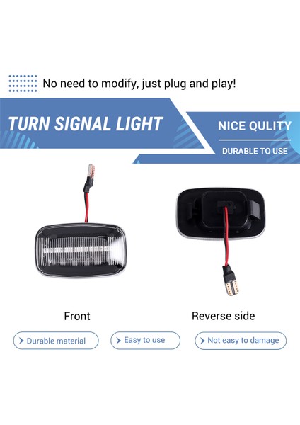 2pcs Araba Dinamik LED işaretleyici Işık Dönüş Sinyali Toyota Land Cruiser için Işık 70 80 100 100 Serisi (Yurt Dışından) indirimleri