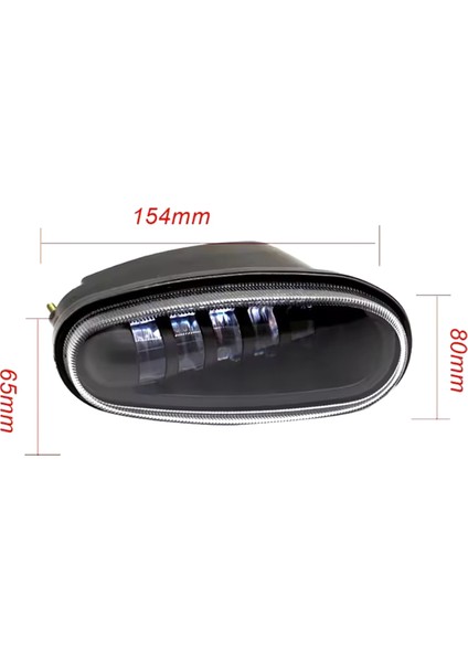 2pcs Araba LED Drl Sis Far Montajı LED 5 Lens Sis Daewoo Chevrolet Lanos Sens Beyaz Işık (Yurt Dışından) fırsatları