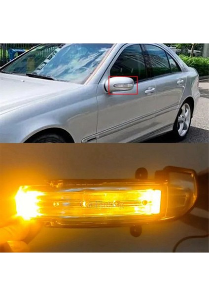 Sürücü Kapısı Aynası Dönüş Sinyali Lambası Mercedes-Benz Için LED 03-07 W203 C-Serisi A2038201521 (Yurt Dışından) modelleri