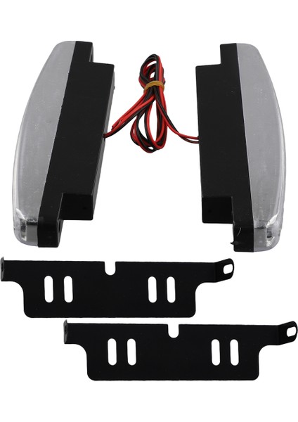 En Yeni 2pcs Yüksek Kaliteli Süper Beyaz 8 LED Gündüz Koşu Işıkları 12V Dc Far Evrensel Park Lambası 12V (Yurt Dışından) fiyatları