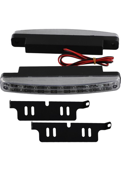 En Yeni 2pcs Yüksek Kaliteli Süper Beyaz 8 LED Gündüz Koşu Işıkları 12V Dc Far Evrensel Park Lambası 12V (Yurt Dışından) modelleri