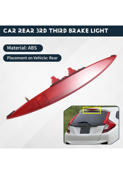 Araba Arka Ek Fren Lambası Honda Fit Caz 2014 2015 - 2019 Yüksek Ek 3. Üçüncü Fren Işığı Durdurma Lambası (Yurt Dışından) fırsatları