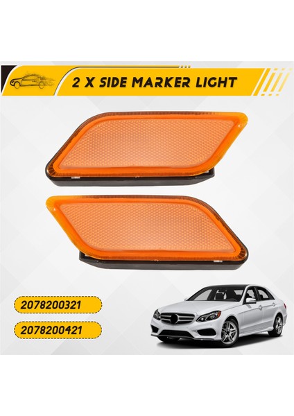 Mercedes için Araba Ön Yan İşaretli Işıklar Benz E-Serisi E350 E550 E63 2010-2013 W207 2078200321 2078200421 (Yurt Dışından) fırsatları