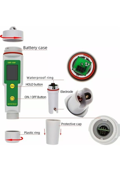 ORP-169F Su Geçirmez Orp Metre Yüksek Kalite Orp Metre Su Kalitesi Test Aracı Orp Test Cihazı (Yurt Dışından) fırsatları