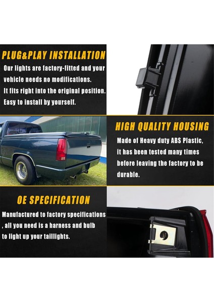 Chevy Gmc Silverado Sierra C/k 1500 2500 3500 Banliyö Tahoe Blazer Yukon Cadillac Escalade (Yurt Dışından) fırsatları