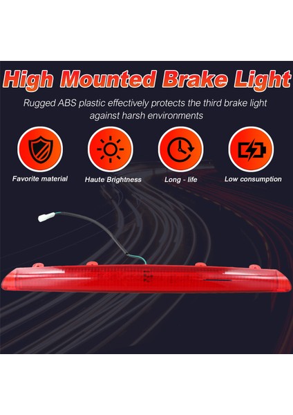 92700-4A500 Araç Yüksek Montajlı Fren Işığı Arka Kuyruk Işığı Hyundai Starex H-1 2000-2007 Için Üçüncü Fren Işığı (Yurt Dışından) fırsatları