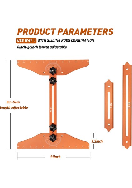Merdiven Sırt Göstergesi Merdiven Cetveli Çok Fonksiyonlu Katlanır Cetvel Hassas Merdiven Ölçüm Aracı Marangozluk Projeleri (Yurt Dışından) modelleri