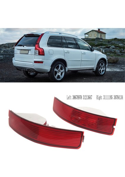 Arka Tampon Lambası Reflektörü Volvo Için Arka Yan Marker Işığı Olmayan XC90 Mk1 2007-2015 Sol 30678970 31113647 (Yurt Dışından) modelleri