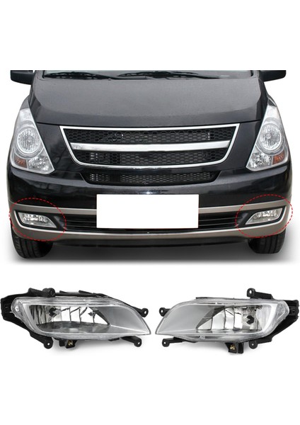 Sol+Sağ Ön Tampon Sis Lambası Hyundai Için Sis Lambası Sürüş Imax H1 Grand Starex 2007-2015 922024H000 922014H000 (Yurt Dışından)