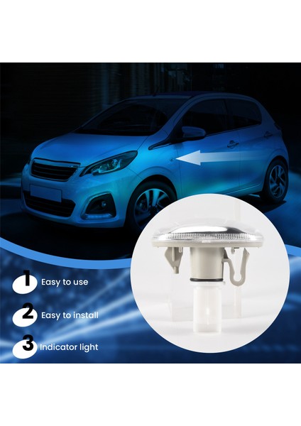 2pcs Araba Ortağı Yan Direksiyon Göstergesi Peugeot 108 107 407 206 6325G3 Için Citreon C1 C2 C3 Picasso (Yurt Dışından) indirimleri