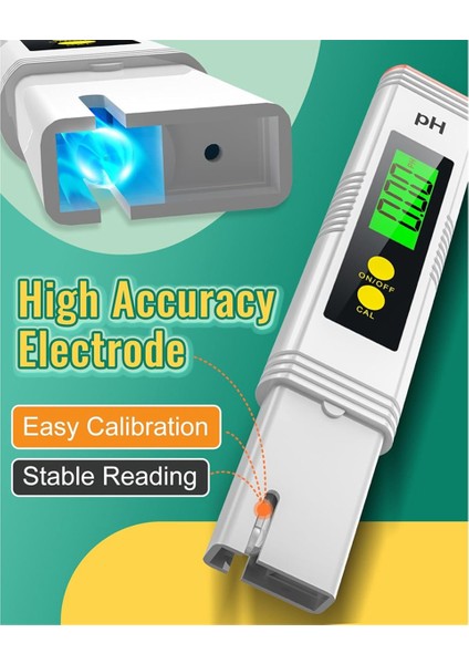 Su Için Ph Metre, Ph Test Cihazı 0.01 Yüksek Doğruluk Su Kalitesi Test Cihazı 0-14 Ph Ölçüm Aralığı, Ph Metre (Yurt Dışından) modelleri