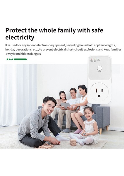 Koruyucu Voltaj Rölesi Elektrik Soketi, Buzdolabı Voltajı Koruyucu Ev Appliance Için Çok Fonksiyonlu (Yurt Dışından) indirimleri