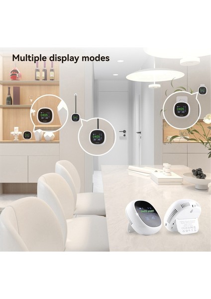 Moes Bluetooth Tuya Akıllı Karbon Dioksit Ölçer Sıcaklık Nem Sensörü Dijital 3&#39;ü 1 Arada Hava Kalitesi Taşınabilir Ölçer (Yurt Dışından) modelleri