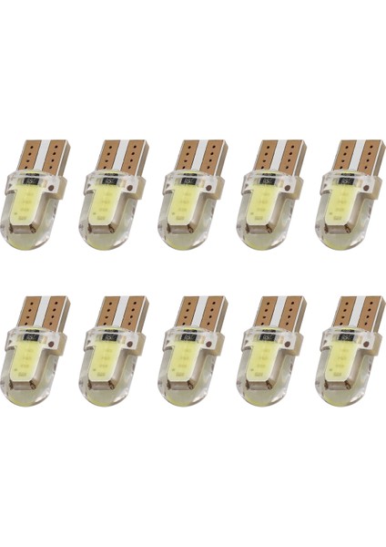 10 adet LED T10 W5W Cob Smd Canbus Silika Parlak Beyaz Lisans Ampul (Yurt Dışından) fiyatları