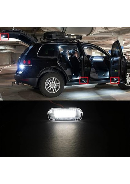 LED Hoş Geldiniz Nezaket Yan Kapı Işık Projektör Uyarı Işığı 1K0947411A Vw Touareg Tıguan Golf Passat cc Jetta (Yurt Dışından) fırsatları