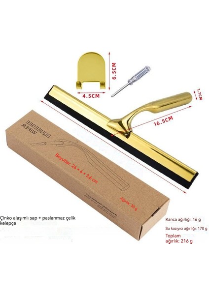 Paslanmaz Çelik Cam Silecek Ev Ticari Banyo Tuvalet Cam Temizleme Araçları (Yurt Dışından)