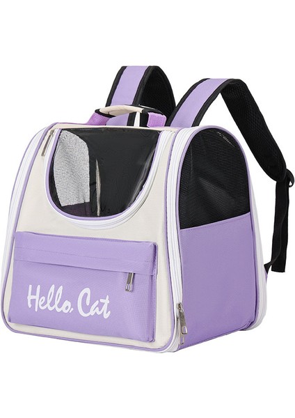 Dışarı Çıkmak Için Omuz Evcil Hayvan Çantası, Taşınabilir Nefes Alabilir Kedi Çantası, Büyük Kapasiteli Evcil Hayvan Sırt Çantası (Yurt Dışından)