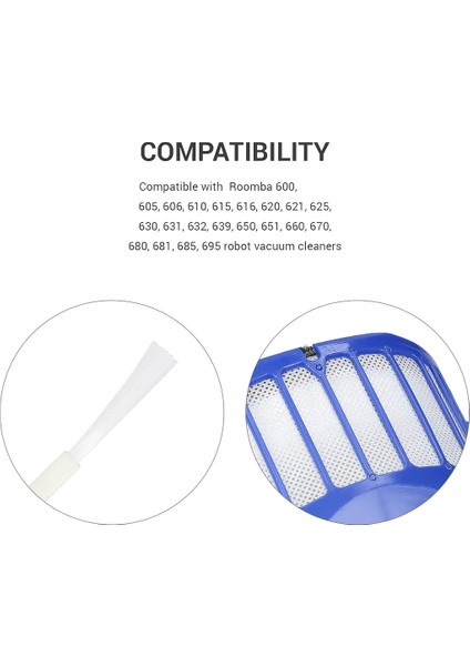 Yedek Filtreler Kiti Irobot Roomba Için Uygun 600 Serisi 620 630 650 660 670 690 Robotik Vakum Süpürge Aksesuarları (Yurt Dışından) modelleri