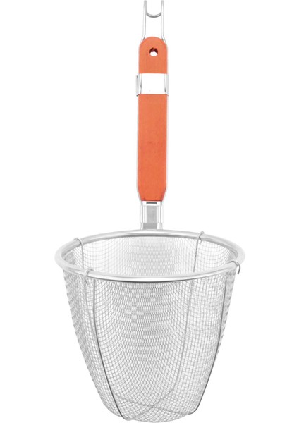 Ahşap Saplı Paslanmaz Çelik Mutfak Eşyaları Mantı Erişte Süzgeç 5.3" x 4.9" (Yurt Dışından)
