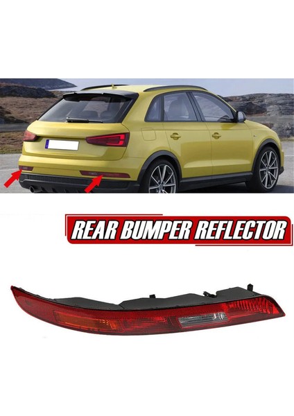 Audi Q3 2016 2017 2018 2018 Otomobil Arka Tail Işık Dönüş Sinyal Fren Işığı Reflektör Lambası 8u0 945 096 B, Sağ (Yurt Dışından) fiyatları
