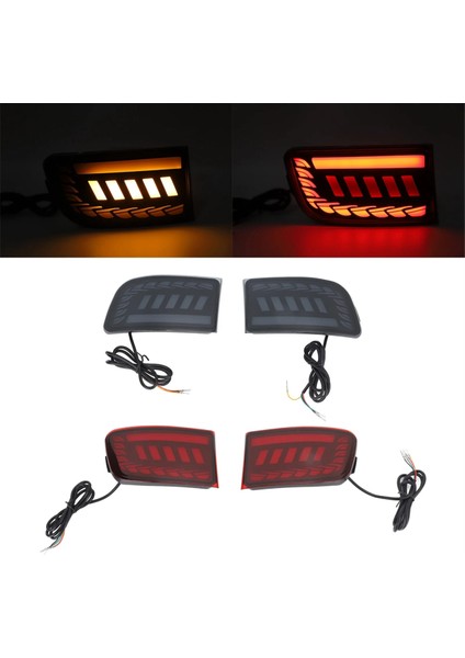 Toyota Prado 120 FJ120 LC120 J12 4runner 2003-2009 Fren Sinyal Lambası Için Dumanlı Siyah LED Arka Tampon Işığı (Yurt Dışından)