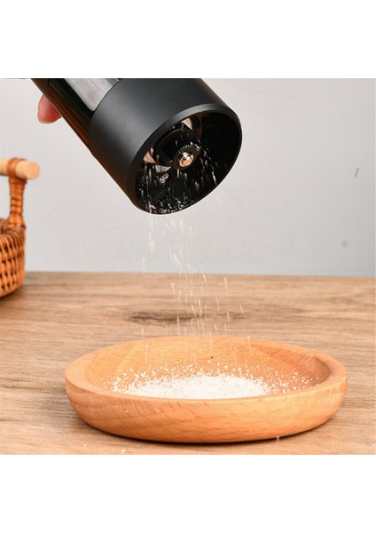 Elektrikli Tuz ve Karabiber Öğütücü USB Şarjlı Otomatik Tuz ve Karabiber Öğütücü, Mutfaklar ve Restoranlar Için Uygundur, C (Yurt Dışından) indirimleri