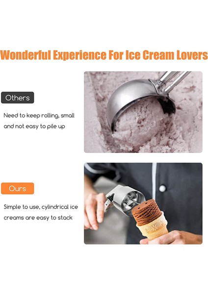 Dondurma Kepçesi Tetikli Dondurma Kepçesi Dondurma Aksesuarları Büyük Hacimli Kepçe Silindirik Dondurma Kepçesi (Yurt Dışından) fırsatları