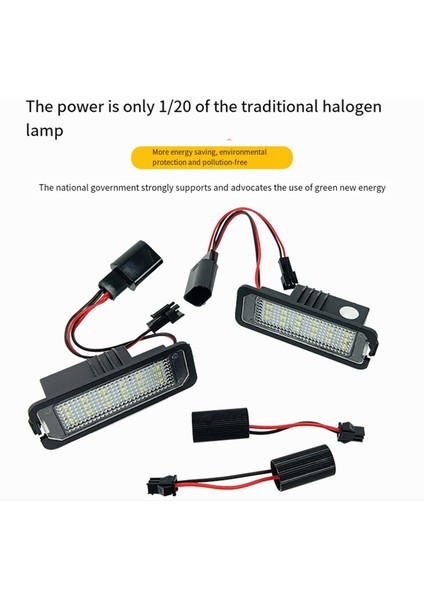 Volkswagen Için 1 Çift Plaka Işığı LED LED Lamp Lamp Plaka Işığı Skoda Polo Golf Porsche Bentley Altea Otomobil Parçaları (Yurt Dışından) fırsatları