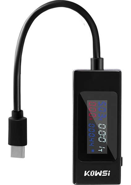 Kowsi KWS-065C Tip-C Usb-C 4-30V Voltaj Ölçer Zamanlaması Ampermetre Dijital Monitör USB Şarj Cihazı Test Cihazı Güç Ölçer (Yurt Dışından) fırsatları