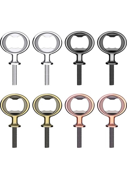 8'li Paket Metal Şişe Açacağı Kiti Paslanmaz Çelik Şişe Açacağı Eklentisi Kendin Yap Şişe Açacağı Donanımı Düz Şişe Açacağı (Yurt Dışından)