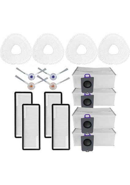 Narwal Freo Z Ultra Sweeper Aksesuarları Için 16 Pcs Ana Yan Fırça Fırlatma Rag Tuz Torbası Temizleyici Parçalar Değiştirme (Yurt Dışından) fiyatları
