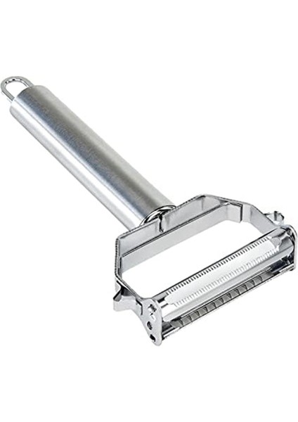 Paslanmaz Çelik Çift Bıçaklı Sebze Soyucu - Ticari Sınıf Julienne Kesici, Dilimleyici, Parçalayıcı, Kazıyıcı Meyve, Patates (Yurt Dışından)