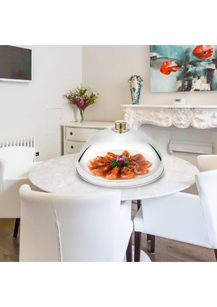 Paslanmaz Çelik Kubbe Tabak Örtüsü Masa Yemek Örtüsü Batı Restoran Örtüsü Teppanyaki Tabak Örtüsü (Yurt Dışından) fiyatları