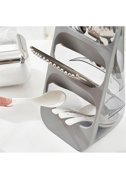 Çok Fonksiyonlu Mutfak Saklama Rafı, Çatal, Kaşık, Bıçak, Peçete, Bulaşıklık, Gri (Yurt Dışından) fiyatları