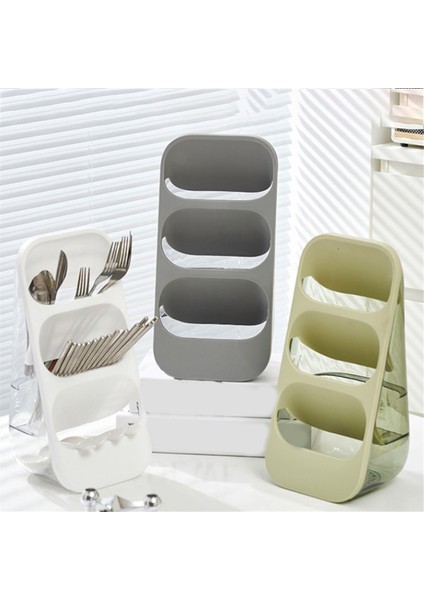 Çok Fonksiyonlu Mutfak Saklama Rafı, Çatal, Kaşık, Bıçak, Peçete, Bulaşıklık, Gri (Yurt Dışından) indirimleri