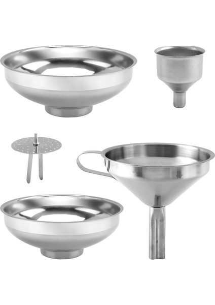 4'lü Paslanmaz Çelik Mutfak Hunisi, Sıvı Aktarımı Için Cam Şişe ve Baharat Kavanozu Için Uygundur (Yurt Dışından) fiyatları
