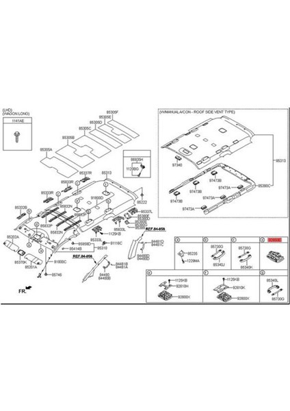 Çatı Okuma Işıkları Hyundai Için Assy Konsol Lambası I800 Imax H1 Starex 2007-2015 Tavan Lambası 928704H100TX 92870-4H100TX (Yurt Dışından) modelleri