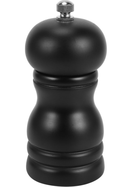 Ahşap Tuz ve Karabiber Öğütücü Seti Manuel Karabiber Tuz Değirmeni Çalkalayıcı, Ayarlanabilir Kalınlıklı Masif Ahşap Siyah (Yurt Dışından)