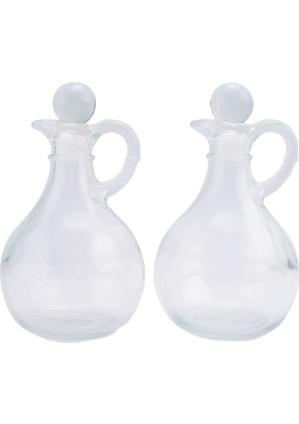 Cam Yağ ve Sirke Şişeleri (2 Parça Set) Tıpalı Yuvarlak Cam Yağ Dispenser Şişesi (Yurt Dışından) fiyatları
