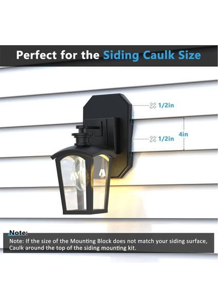 Siding Montaj Kiti, 8141DBL Dış Aydınlatma Montaj Bloğu, Çift ve 4 Inç Siding Siyah Için Siding Montaj Plakası (Yurt Dışından) indirimleri